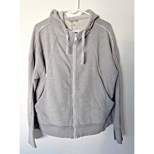 Free People Movement Only One Full Zip Hoodie Gray Loungewear Oversize Womens M